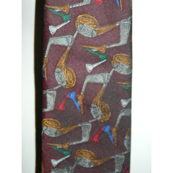 ROBERT TALBOTT Carmel Valley Tie Silk Necktie Men's Golf Irons Drivers Clubs Tee - Picture 1 of 4
